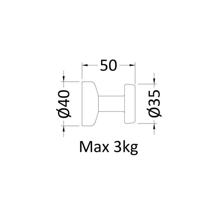 Hudson Reed Magnetic Robe Hook - Unbeatable Bathrooms