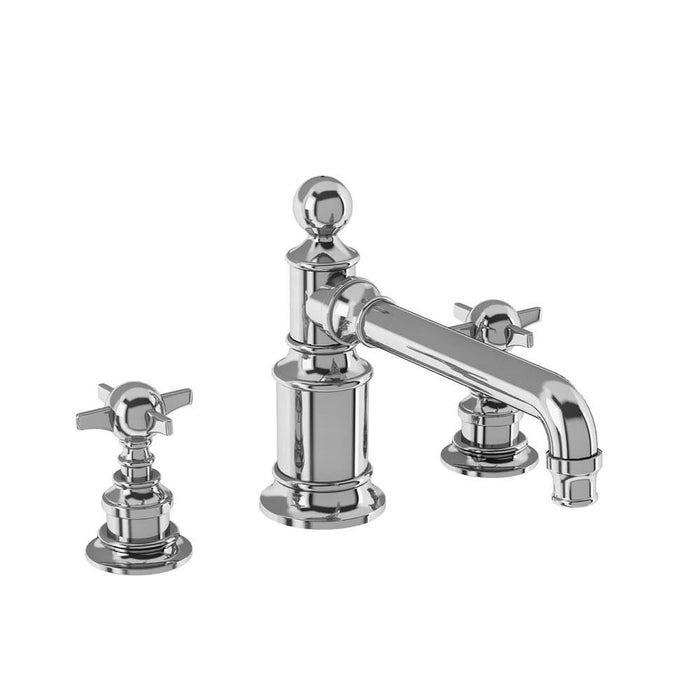 Burlington Arcade 3 Hole Basin Mixer Deck Mounted without Pop-up Waste - Unbeatable Bathrooms