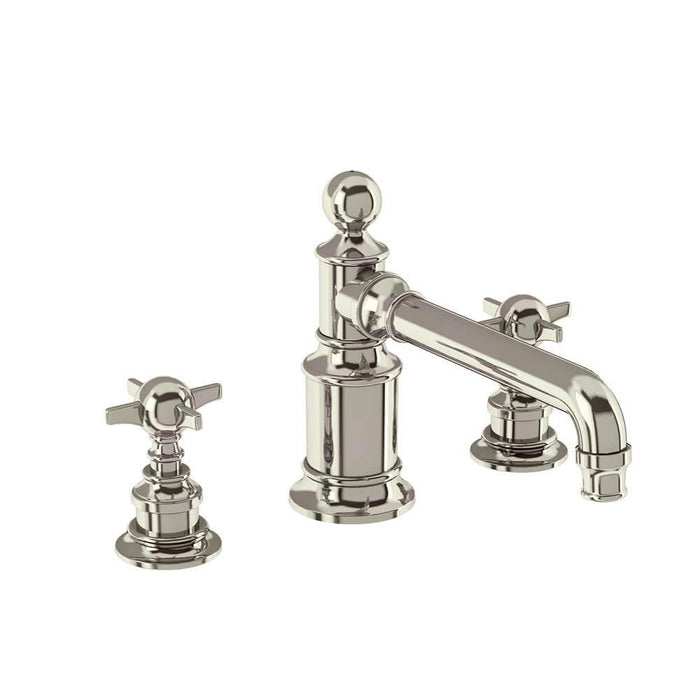 Burlington Arcade 3 Hole Basin Mixer Deck Mounted without Pop-up Waste - Unbeatable Bathrooms