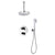Flova Allore 2-Outlet Thermostatic Shower Pack with Rainshower and Handshower Kit - Unbeatable Bathrooms