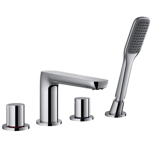 Flova Allore 4-Hole Bath and Shower Mixer with Shower Set - Unbeatable Bathrooms