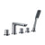 Flova Allore 5-Hole Bath and Shower Mixer with Shower Set - Unbeatable Bathrooms