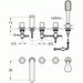 Flova Allore 5-Hole Bath and Shower Mixer with Shower Set - Unbeatable Bathrooms