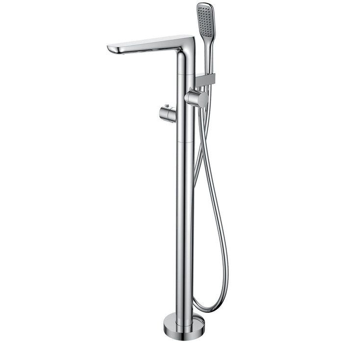 Flova Allore Thermostatic Floor Standing Bath and Shower Mixer with Shower Set - Unbeatable Bathrooms