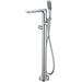Flova Allore Thermostatic Floor Standing Bath and Shower Mixer with Shower Set - Unbeatable Bathrooms