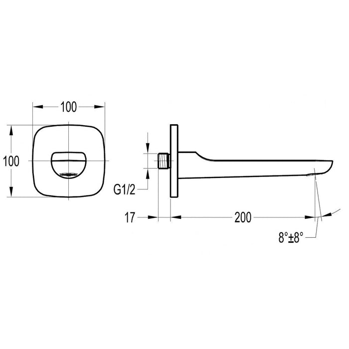 Flova Allore Bath Spout - Unbeatable Bathrooms