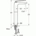 Flova Allore Tall 315mm Mono Basin Mixer with Clicker Waste Set - Unbeatable Bathrooms