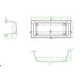 The White Space Aluna Reinforced 17/1800mm Double Ended Bath - Unbeatable Bathrooms