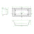 The White Space Aluna Reinforced 17/1800mm Double Ended Bath - Unbeatable Bathrooms