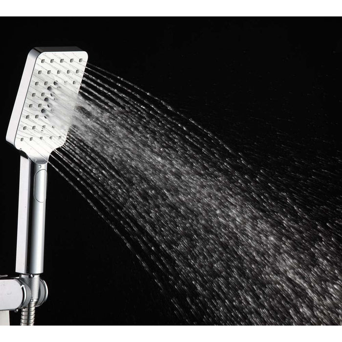 JTP Aquamist Square Multifunction Shower Hand Set - Unbeatable Bathrooms