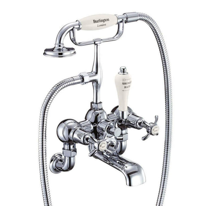 Burlington Anglesey Bath Shower Mixer Wall Mounted - Unbeatable Bathrooms