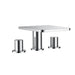 Flova Annecy 3-Hole Deck Mounted Bath Mixer - Unbeatable Bathrooms