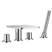 Flova Annecy 4-Hole Bath and Shower Mixer with Shower Set - Unbeatable Bathrooms