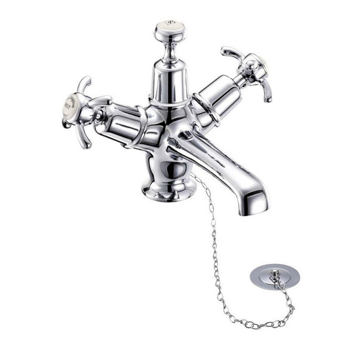 Burlington Anglesey Basin Mixer with Plug & Chain Waste - Unbeatable Bathrooms