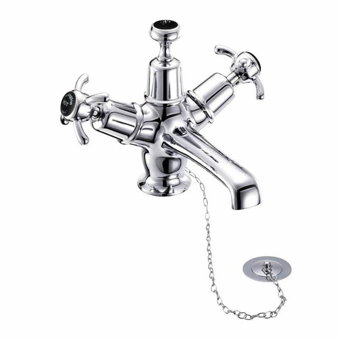 Burlington Anglesey Basin Mixer with Plug & Chain Waste - Unbeatable Bathrooms