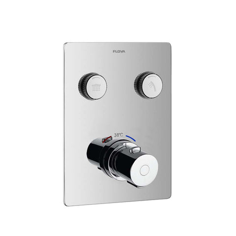 Flova Annecy Goclick 2 Button Finishing Kit - Unbeatable Bathrooms