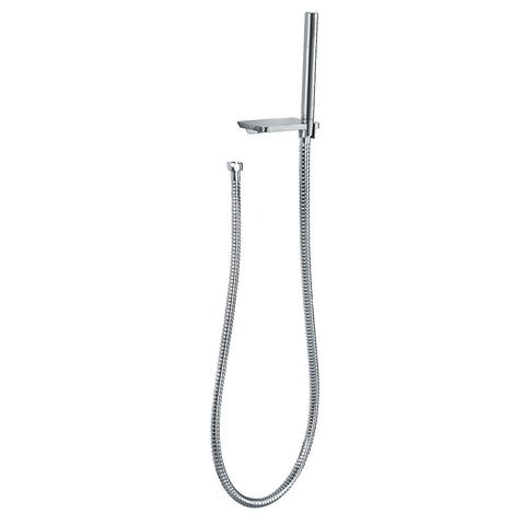 Flova Round Handshower Kit with Shelf - Unbeatable Bathrooms