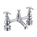 Burlington Anglesey Regent 2 Tap Hole Bridge Basin Mixer with Plug & Chain Waste & Swivel Spout - Unbeatable Bathrooms