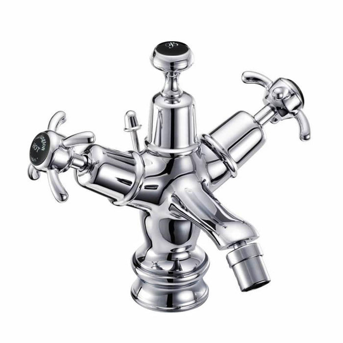 Burlington Anglesey Regent Bidet Mixer with Pop-up Waste - Unbeatable Bathrooms