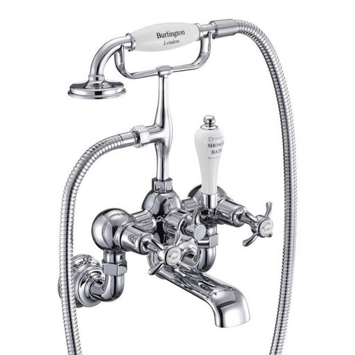 Burlington Anglesey Regent Bath Shower Mixer Wall Mounted - Unbeatable Bathrooms