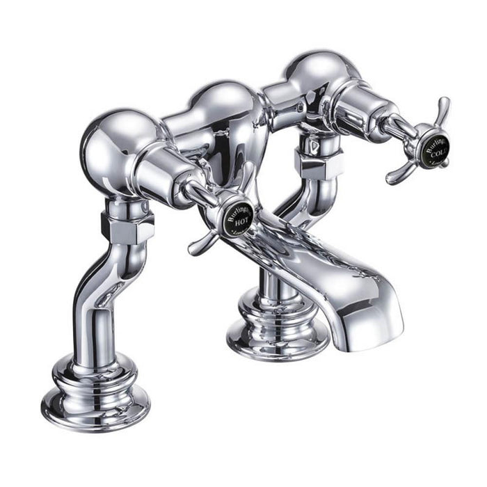 Burlington Anglesey Regent Bath Filler Deck Mounted - Unbeatable Bathrooms