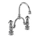 Burlington Anglesey 2 Tap Hole Regent Arch Mixer with Curved Spout (230mm centres) - Unbeatable Bathrooms