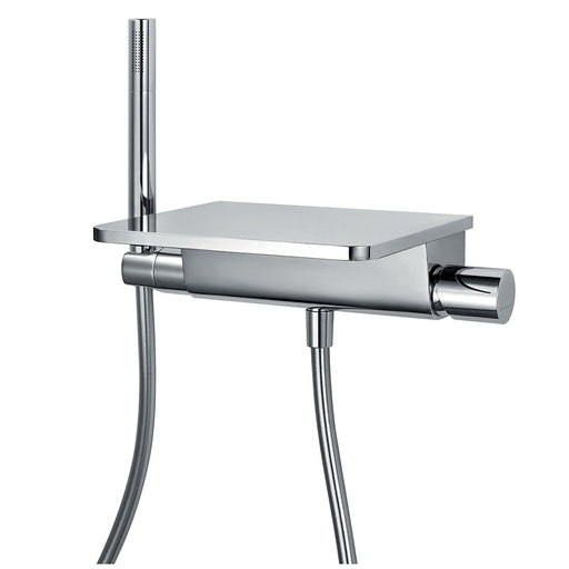 Flova Annecy Wall Mounted Bath and Shower Mixer with Shower Set - Unbeatable Bathrooms