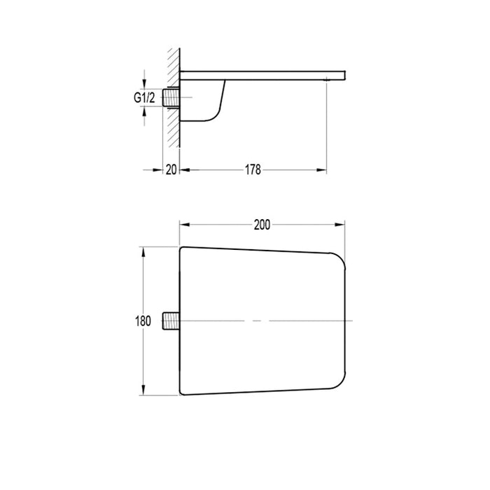 Flova Annecy Wall Mounted Spout - Unbeatable Bathrooms