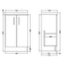 Hudson Reed Apollo Vanity Unit - Floor Standing 1 & 2 Door Units with Basin (Various) - Unbeatable Bathrooms