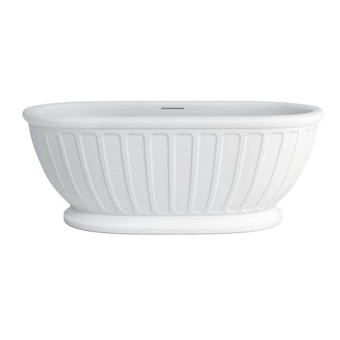 Burlington Arcade Albany 1690 x 800mm Freestanding Natural Stone Bath - Unbeatable Bathrooms