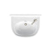 Burlington Arcade 500mm 1TH Wall Hung Cloakroom Basin (Right Hand with Overflow) - Unbeatable Bathrooms