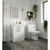 Nuie Arno Floor Standing 2-Door Vanity & Minimalist Basin - Unbeatable Bathrooms