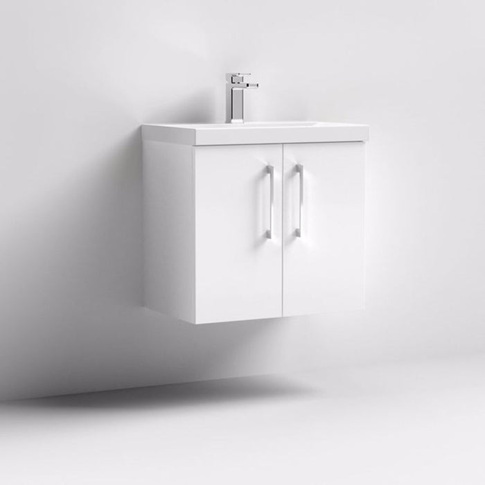 Nuie Arno Wall Hung 2-Door Vanity & Thin-Edge Basin - Unbeatable Bathrooms