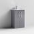 Nuie Arno Floor Standing 2-Door Vanity & Minimalist Basin - Unbeatable Bathrooms