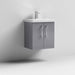 Nuie Arno Wall Hung 2-Door Vanity & Mid-Edge Basin - Unbeatable Bathrooms