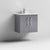 Nuie Arno Wall Hung 2-Door Vanity & Minimalist Basin - Unbeatable Bathrooms