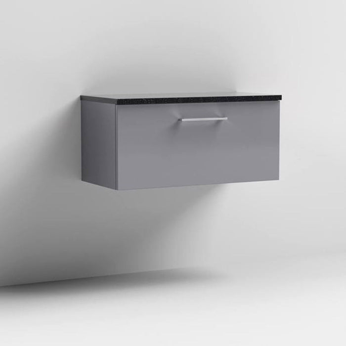 Nuie Arno Wall Hung 1-Drawer Vanity & Laminate Work Top - Unbeatable Bathrooms