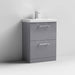 Nuie Arno Floor Standing 2-Drawer Vanity & Mid-Edge Basin - Unbeatable Bathrooms
