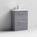 Nuie Arno Floor Standing 2-Drawer Vanity & Thin-Edge 1 Tap Hole Ceramic Basin - Unbeatable Bathrooms