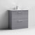 Nuie Arno Floor Standing 2-Drawer Vanity & Minimalist Basin - Unbeatable Bathrooms