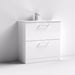 Nuie Arno Floor Standing 2-Drawer Vanity & Minimalist Basin - Unbeatable Bathrooms