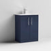 Nuie Arno Floor Standing 2-Door Vanity & Minimalist Basin - Unbeatable Bathrooms