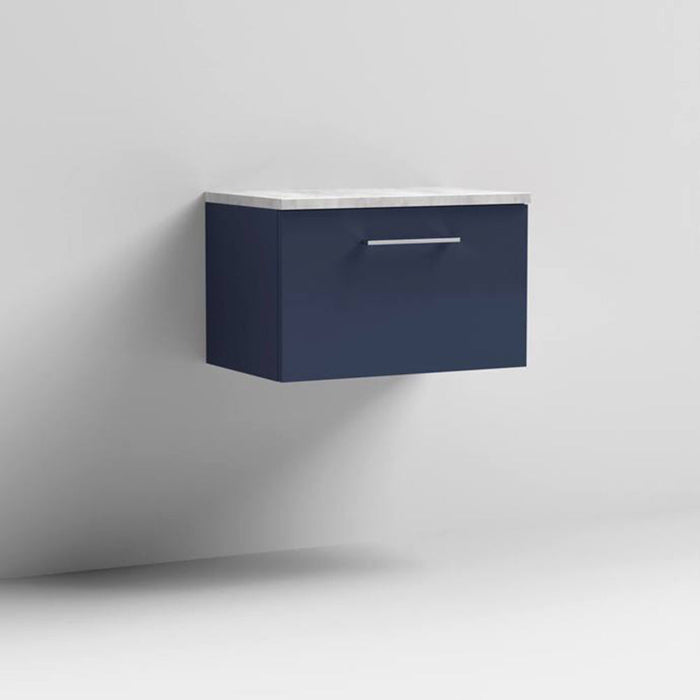 Nuie Arno Wall Hung 1-Drawer Vanity & Laminate Work Top - Unbeatable Bathrooms