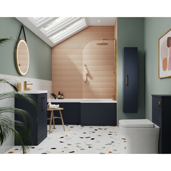 Nuie Arno Wall Hung 1-Drawer Vanity & Worktop - Unbeatable Bathrooms