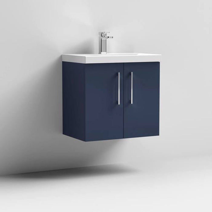 Nuie Arno Wall Hung 2-Door Vanity & Mid-Edge Basin - Unbeatable Bathrooms