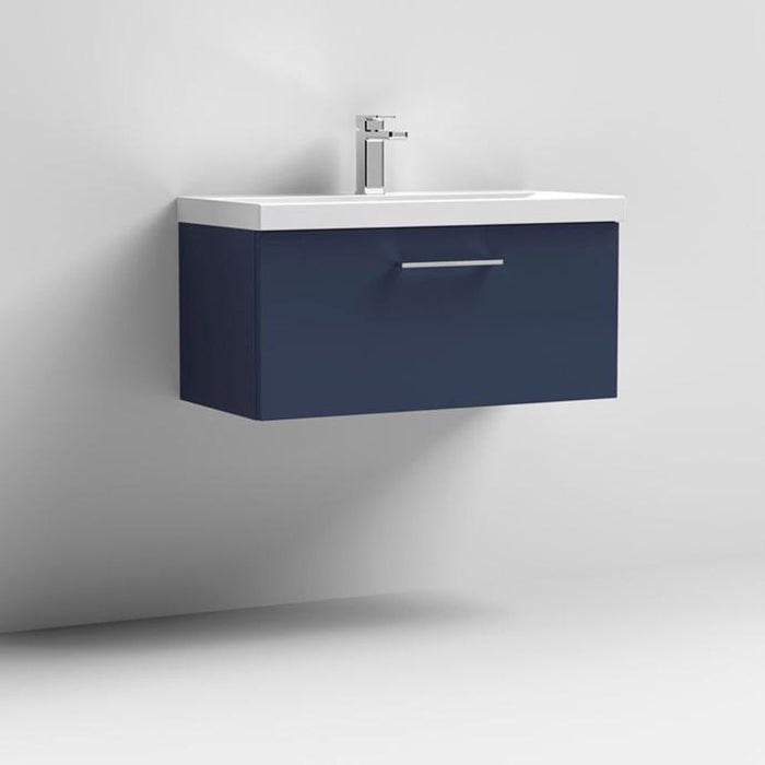Nuie Arno Wall Hung 1-Drawer Vanity & Mid-Edge Basin - Unbeatable Bathrooms