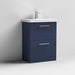Nuie Arno Floor Standing 2-Drawer Vanity & Mid-Edge Basin - Unbeatable Bathrooms