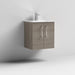Nuie Arno Wall Hung 2-Door Vanity & Minimalist Basin - Unbeatable Bathrooms