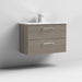 Nuie Arno Wall Hung 2-Drawer Vanity & Minimalist Basin - Unbeatable Bathrooms