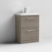Nuie Arno Floor Standing 2-Drawer Vanity & Thin-Edge 1 Tap Hole Ceramic Basin - Unbeatable Bathrooms